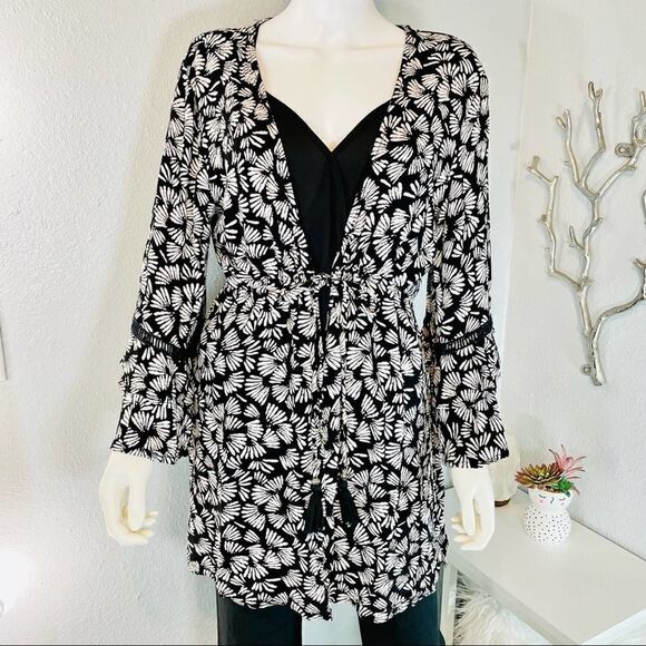 Blue Island Abstract Cardigan - Picture 1 of 12